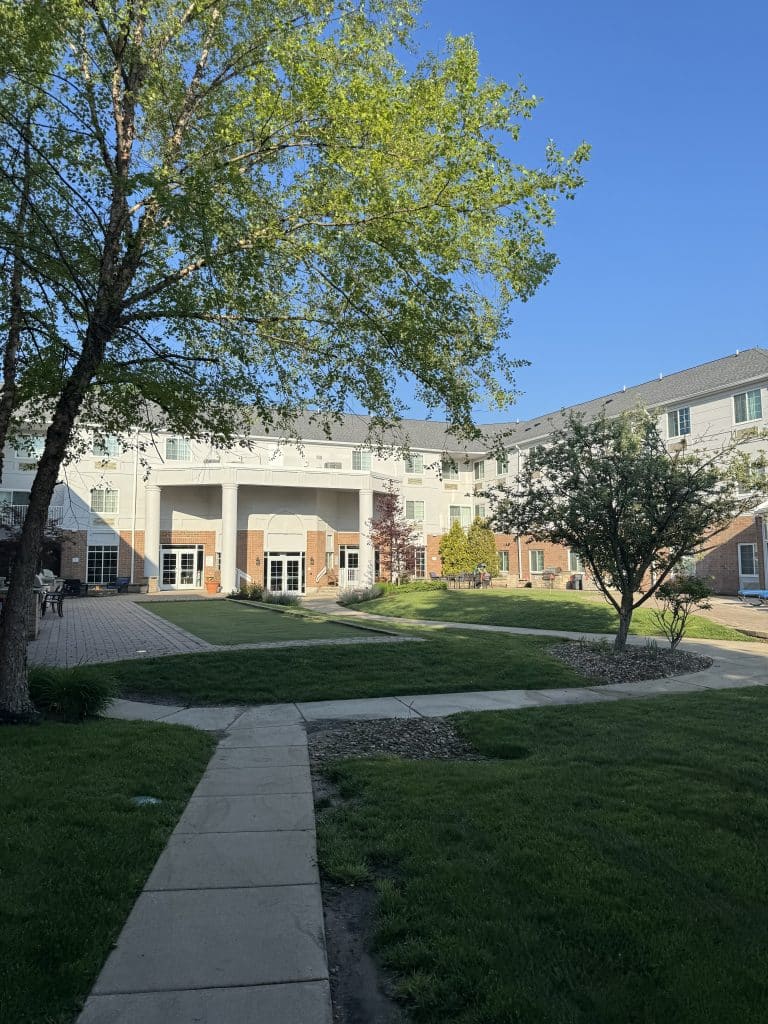 Varsity Clubs of America South Bend courtyard