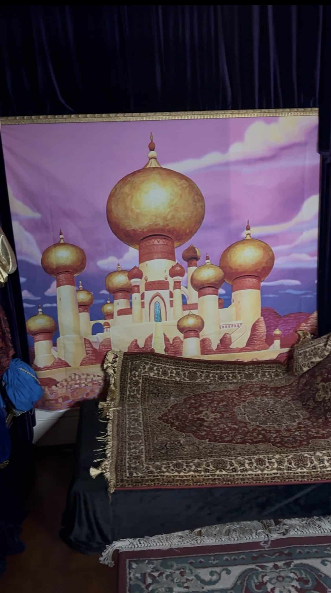 Flying Carpet Selfie Challenge room at Romantic Adventure Getaways in Mount Vernon, Ohio Genie Romance Suite