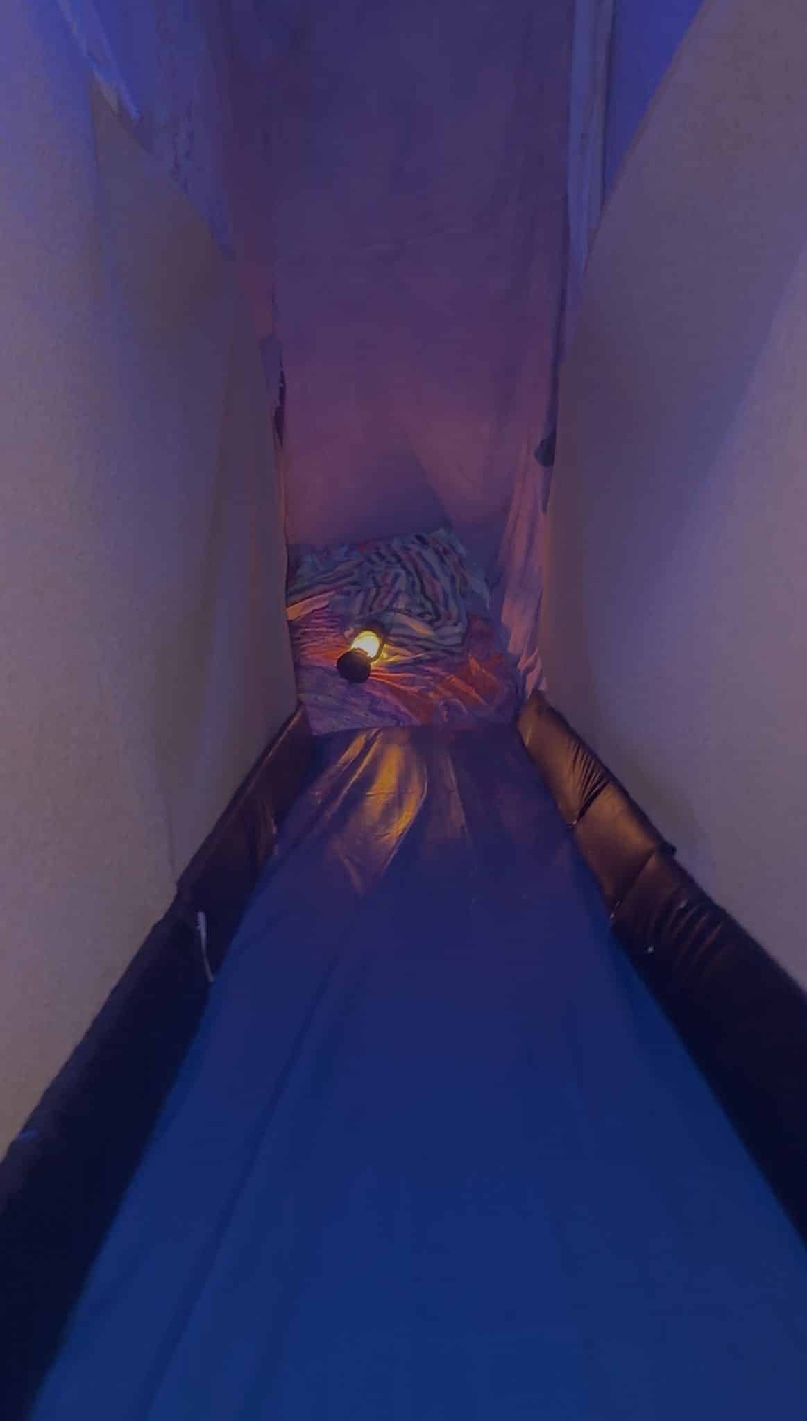 secret slide inside the Genie Romance Suite