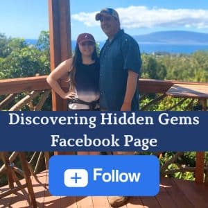 picture of Eva and JP with the text "Discovering Hidden Gems Facebook Page" and a follow button